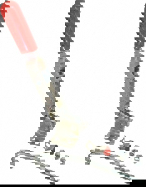 Pull-Action Latch Clamp: Horizontal, 1,000 lb, J-Hook, Flanged Base